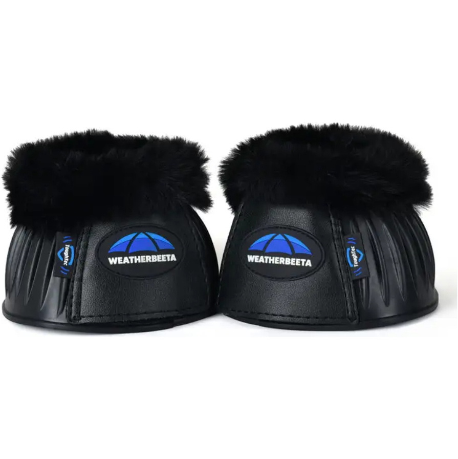 2025 WeatherBeeta Tough-Tec Prime Fleece Trim Rubber Bell Boots 1027523 - Black / Black